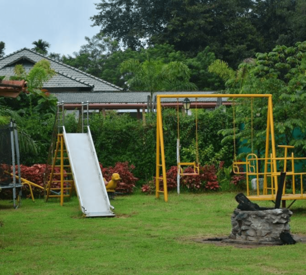 Garden and playground for kids